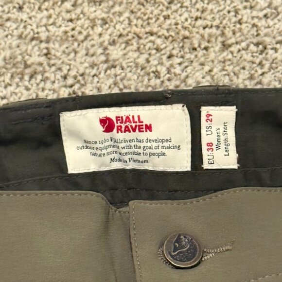 New Fjallraven Women's Keb Trouser Curved, Eur 38/US 29,Deep Forest-Laurel Green - Picture 5 of 7